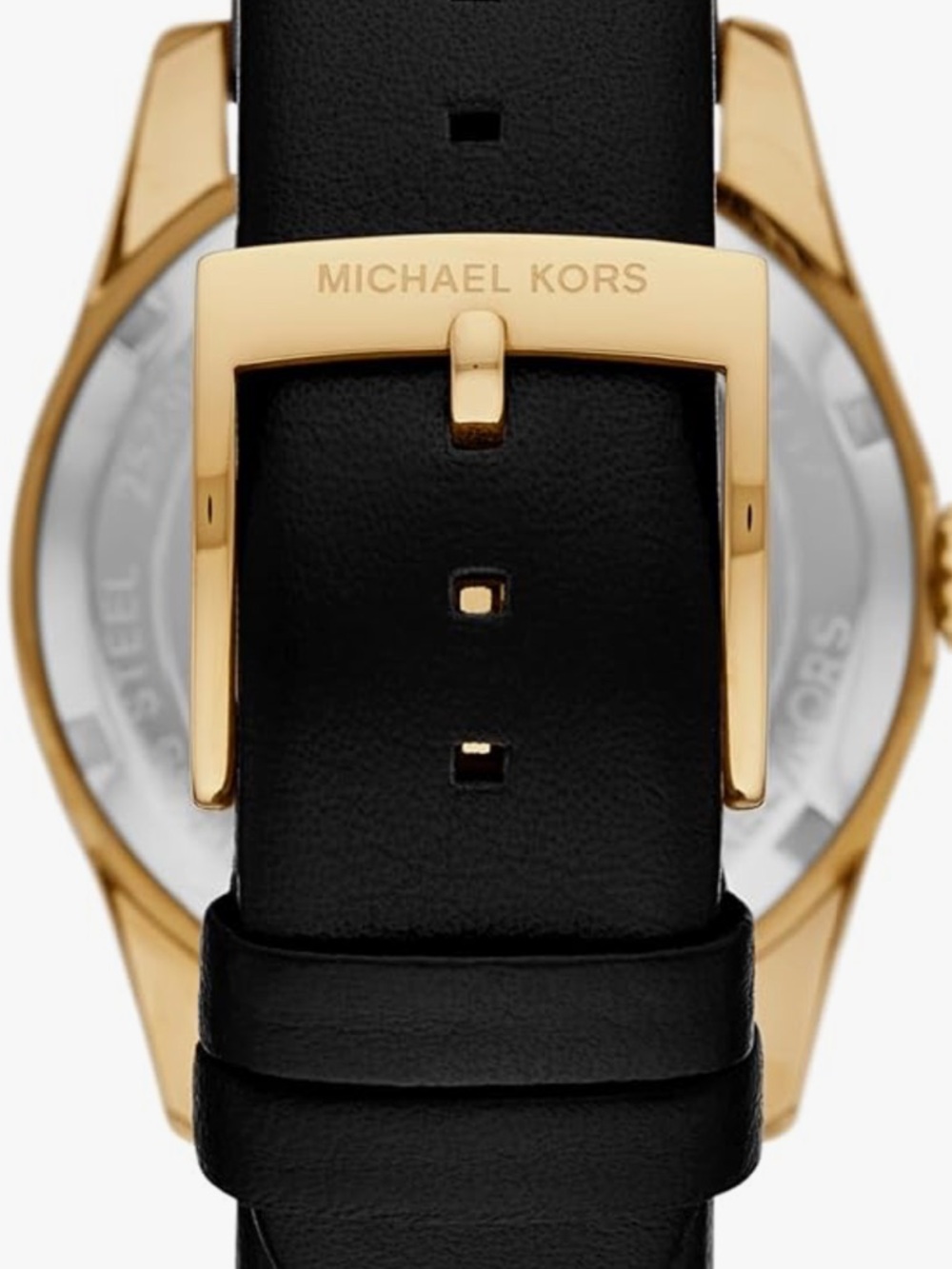 Michael Kors Gold-Tone Lexington Leather strap Stainless Steel Watch Case - Picture 3 of 10